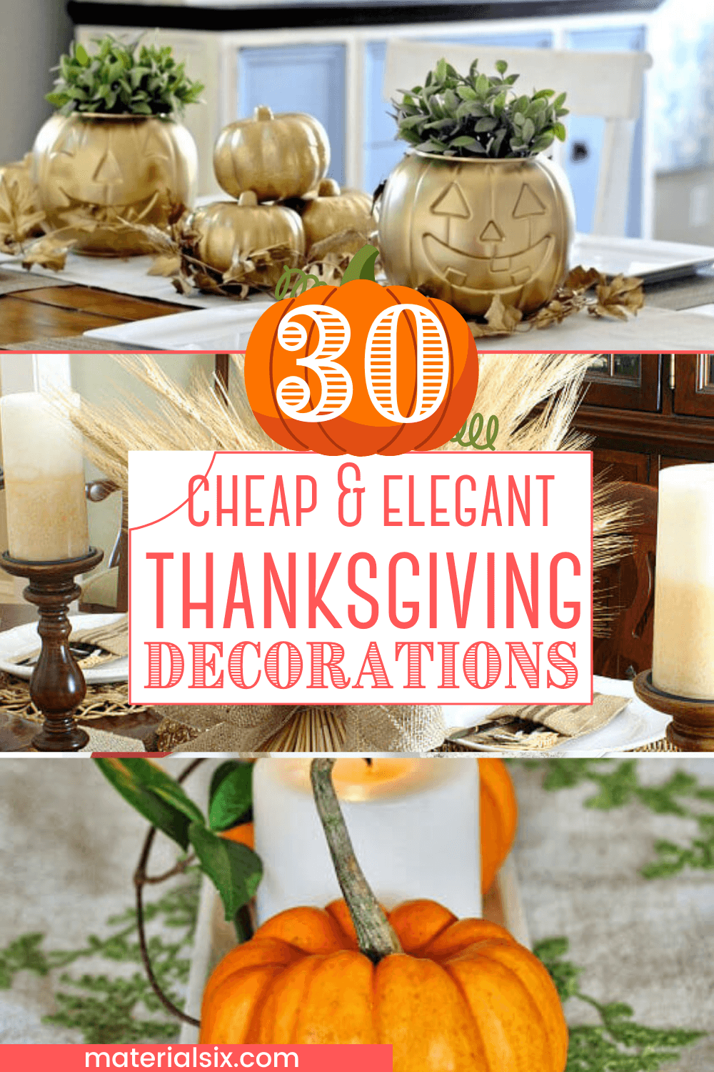 cheap thankgiving decoration ideas