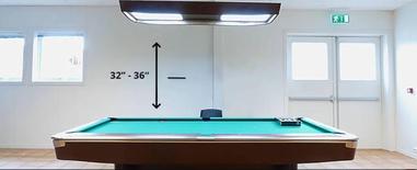 Room Do You Need For A Pool Table, What Height Should Pool Table Light Be