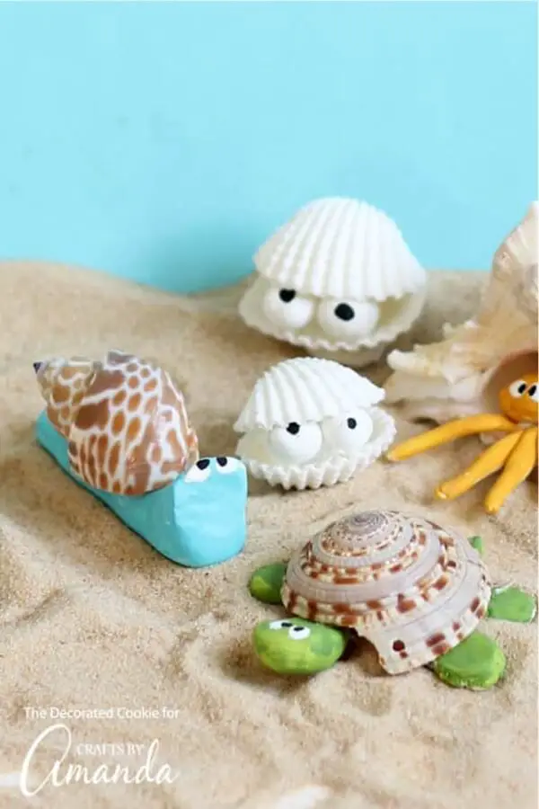 sea shell clay project