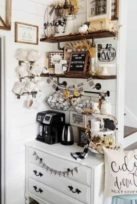armhouse Coffee Bar Idea for Small Spaces