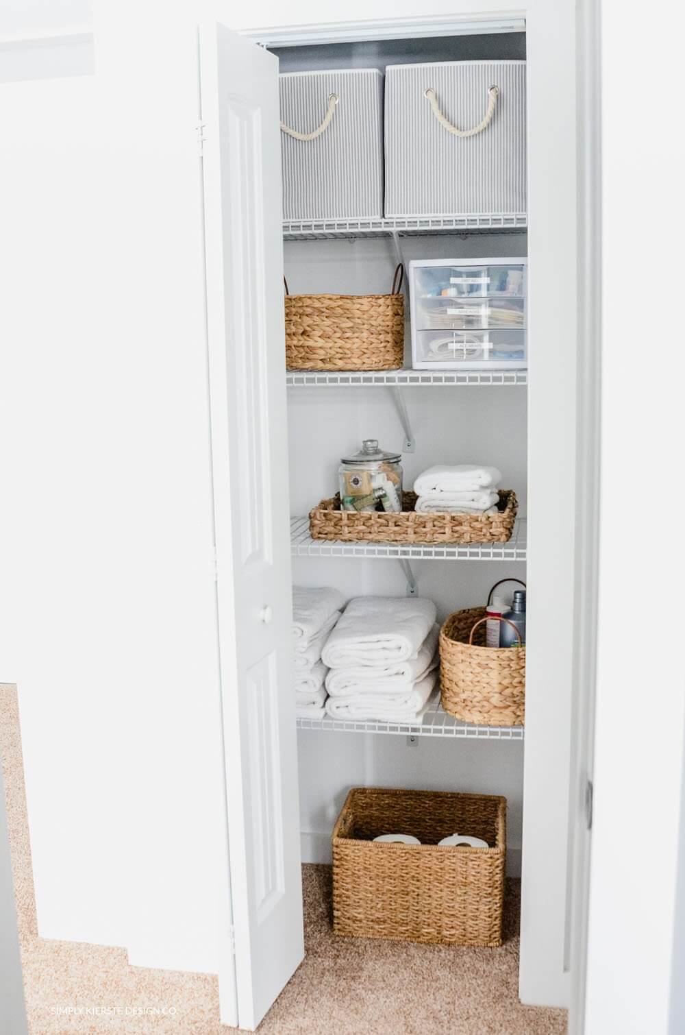 Wire Shelf Linen Closet Storage