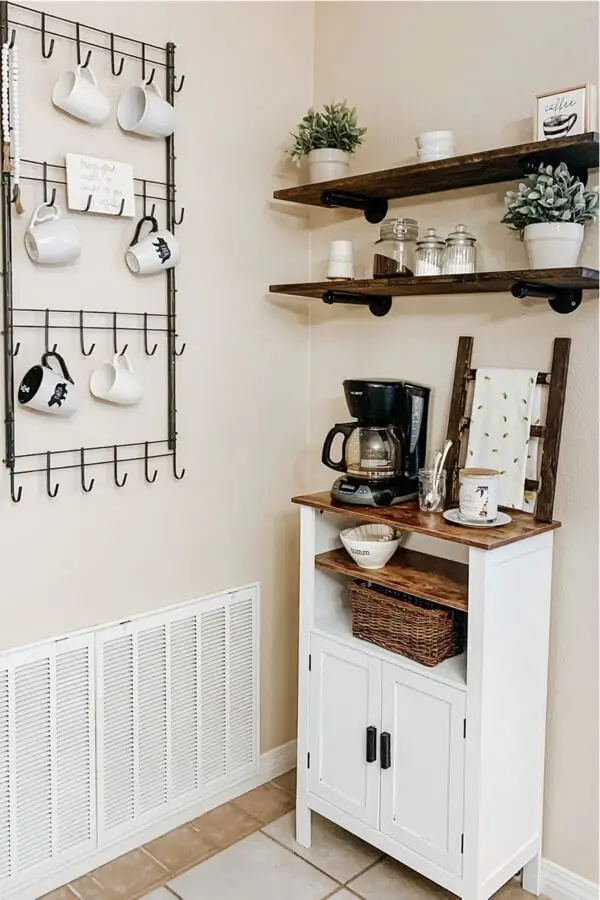 Coffee Bar with Slight Rustic Touch