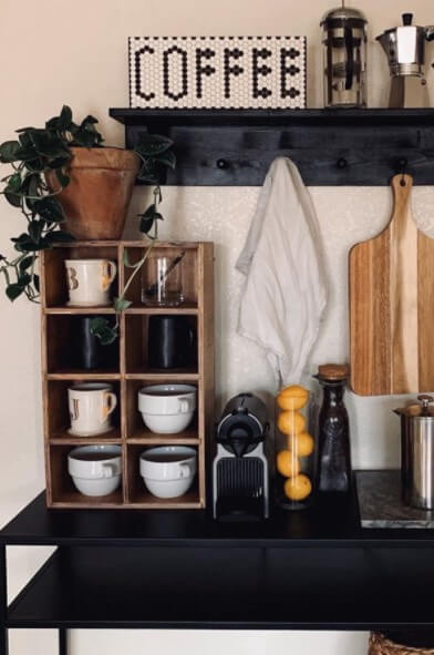 DIY Country and Rustic Coffee Bar