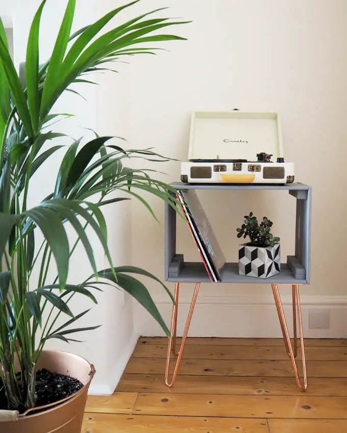 DIY Crate End Table