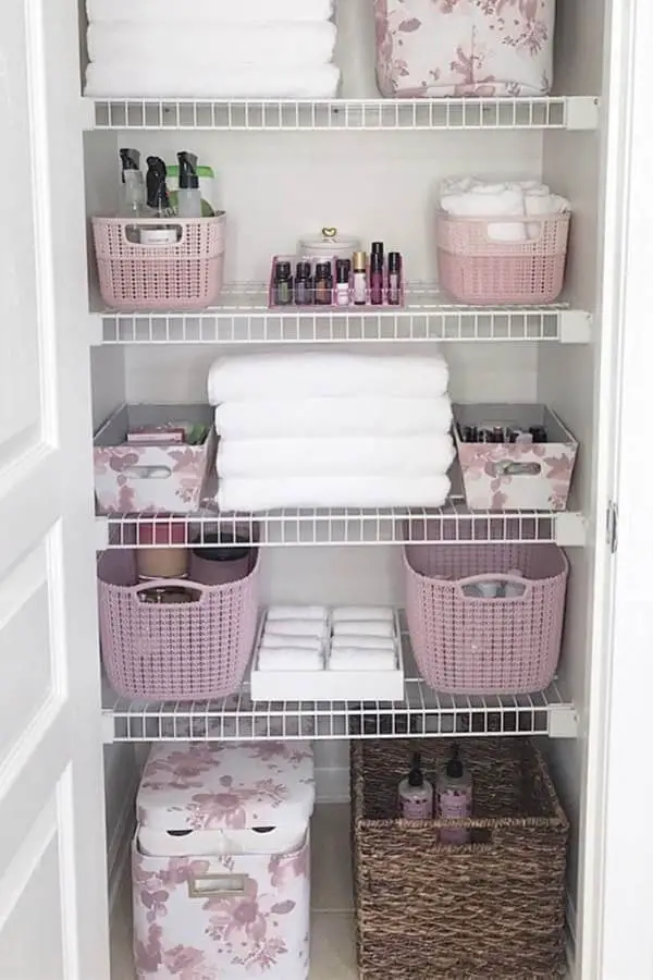 Pink-Floral-Linen-Closet-floral-linen-closet-organization