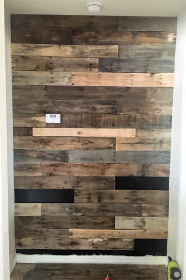 simple wood wall