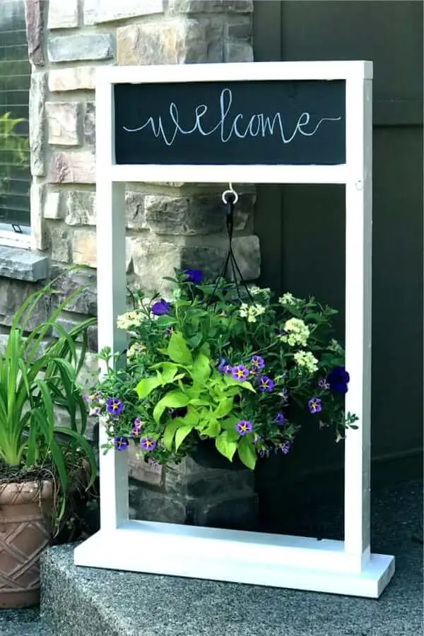 white wood plant stand diy