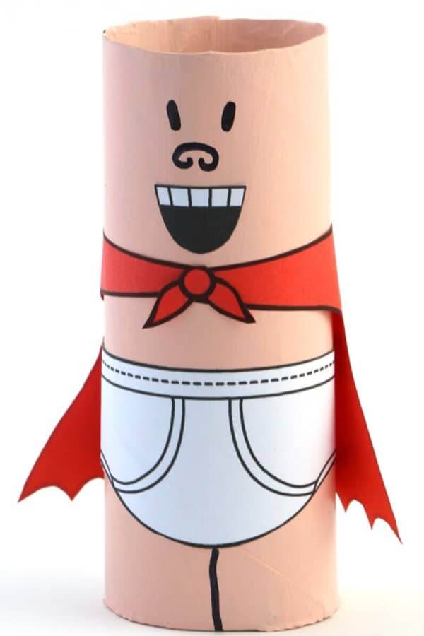 toilet paper tube captain underpants