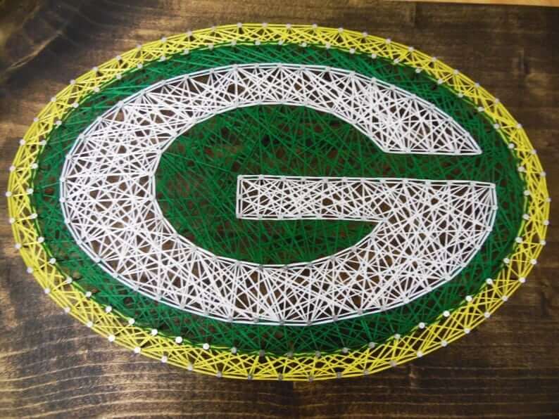 G for Green Bay Packer String Art