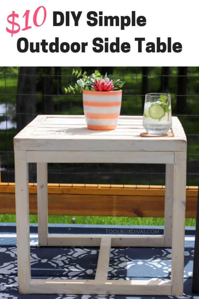Simple $10 DIY Outdoor Table