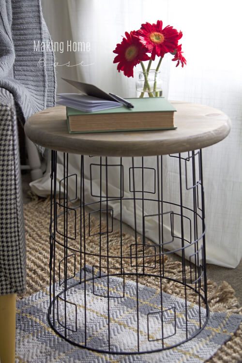 Laundry Basket End Table