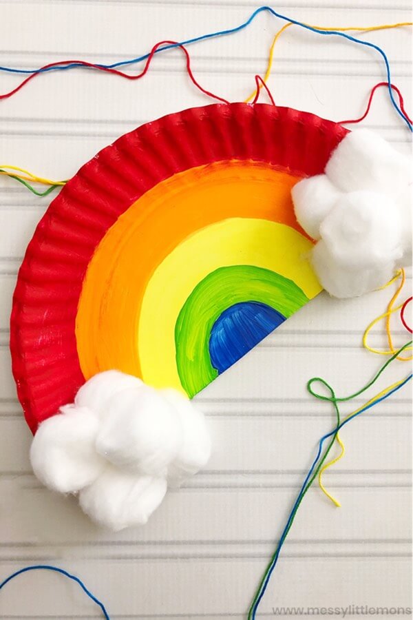paper plate rainbow