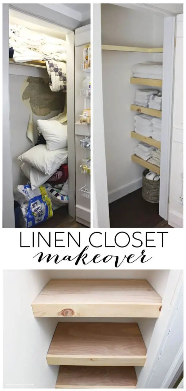 DIY Linen Closet Makeover