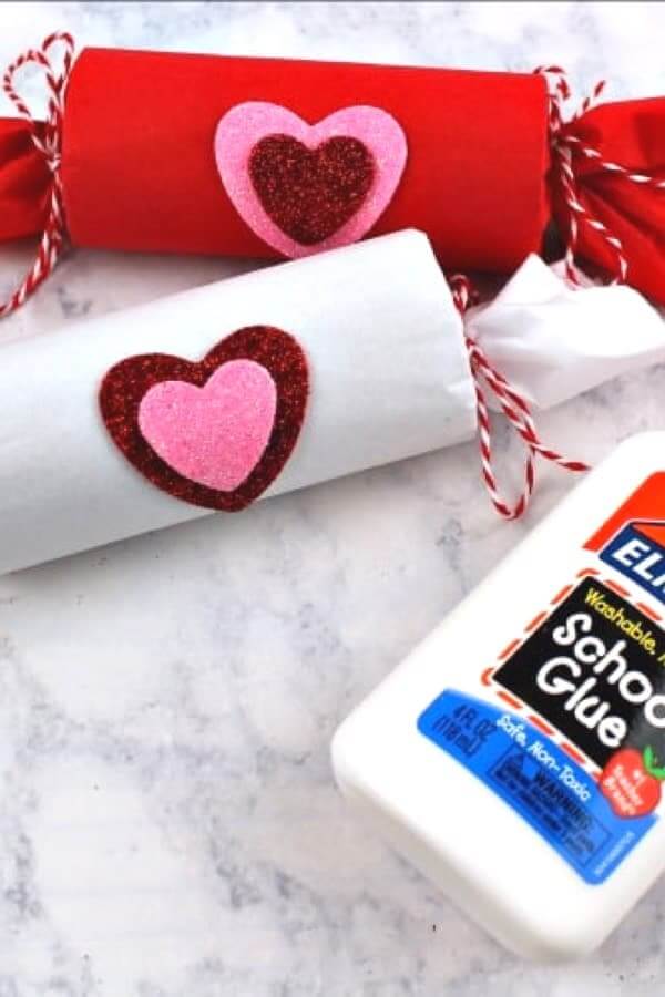 valentines craft with paper towel roll