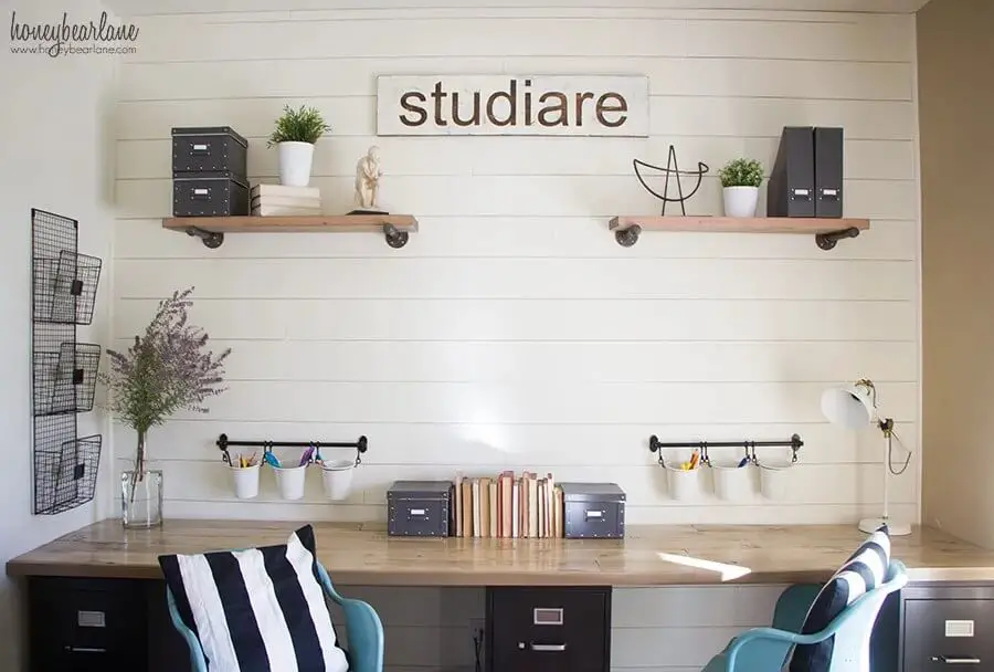 DIY Industrial Farmhouse Desk