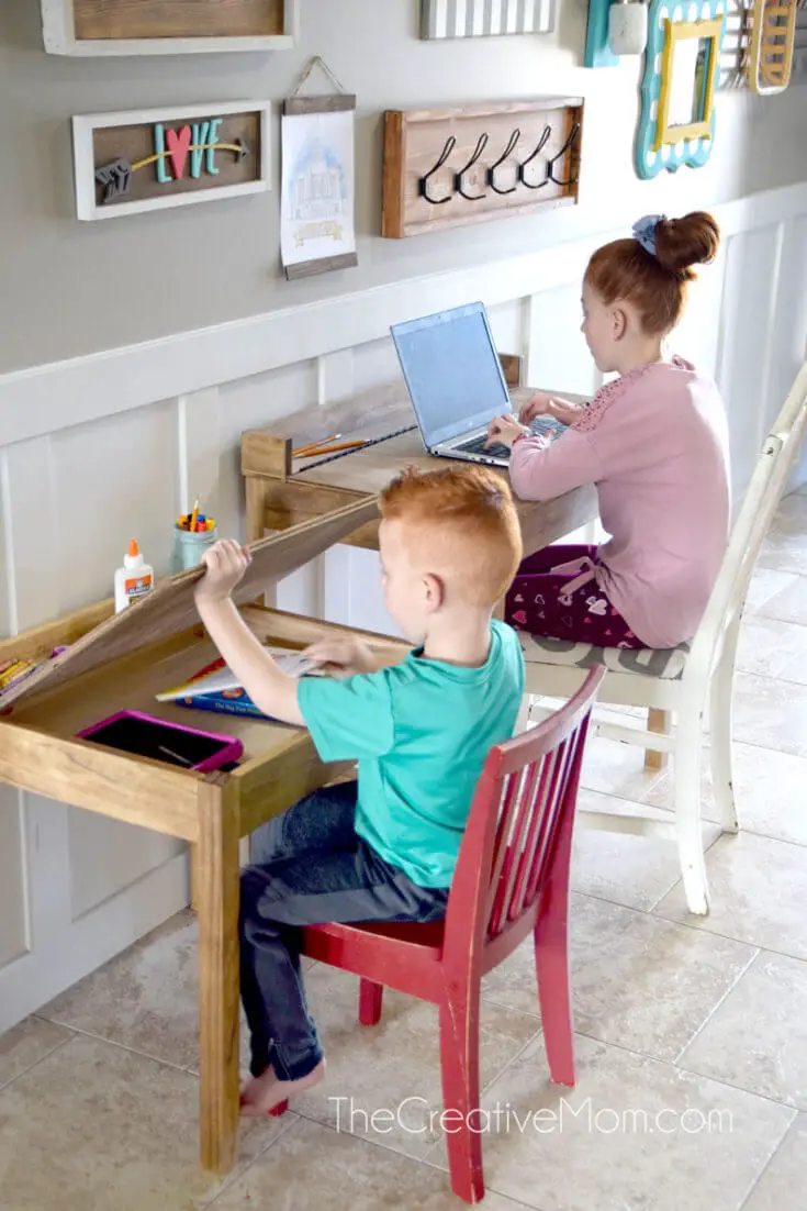 diy school desks plans