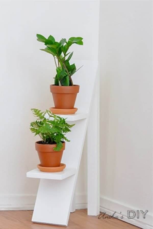 scrap wood diy plant holder