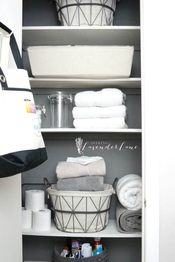 easy diy linen closet organizer