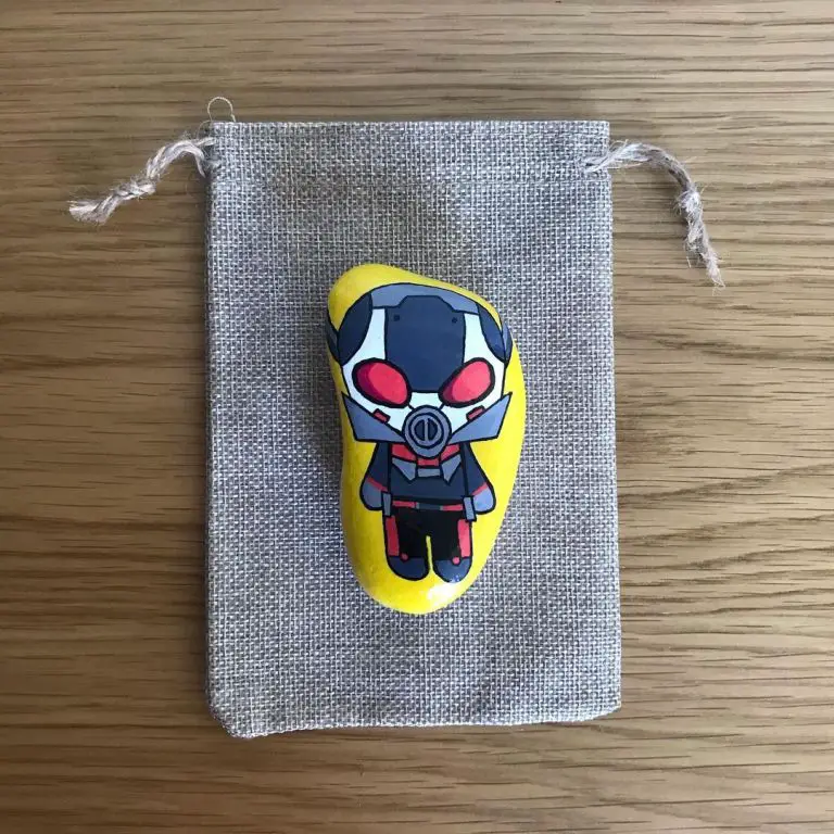 Superhero painting stone