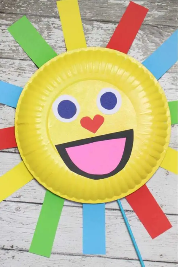 Summer Sun Paper Craft Puppet
