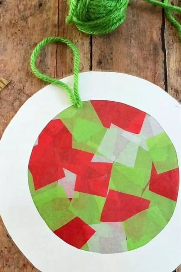 tissue paper ornaments