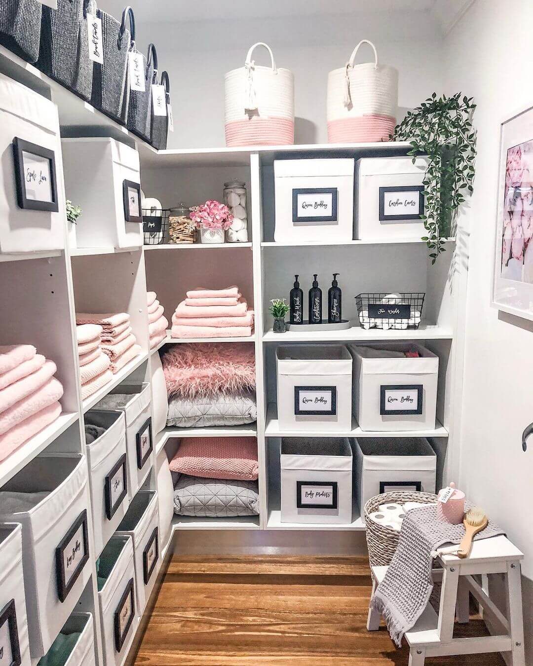 Spacious and Luxurious Linen Closet