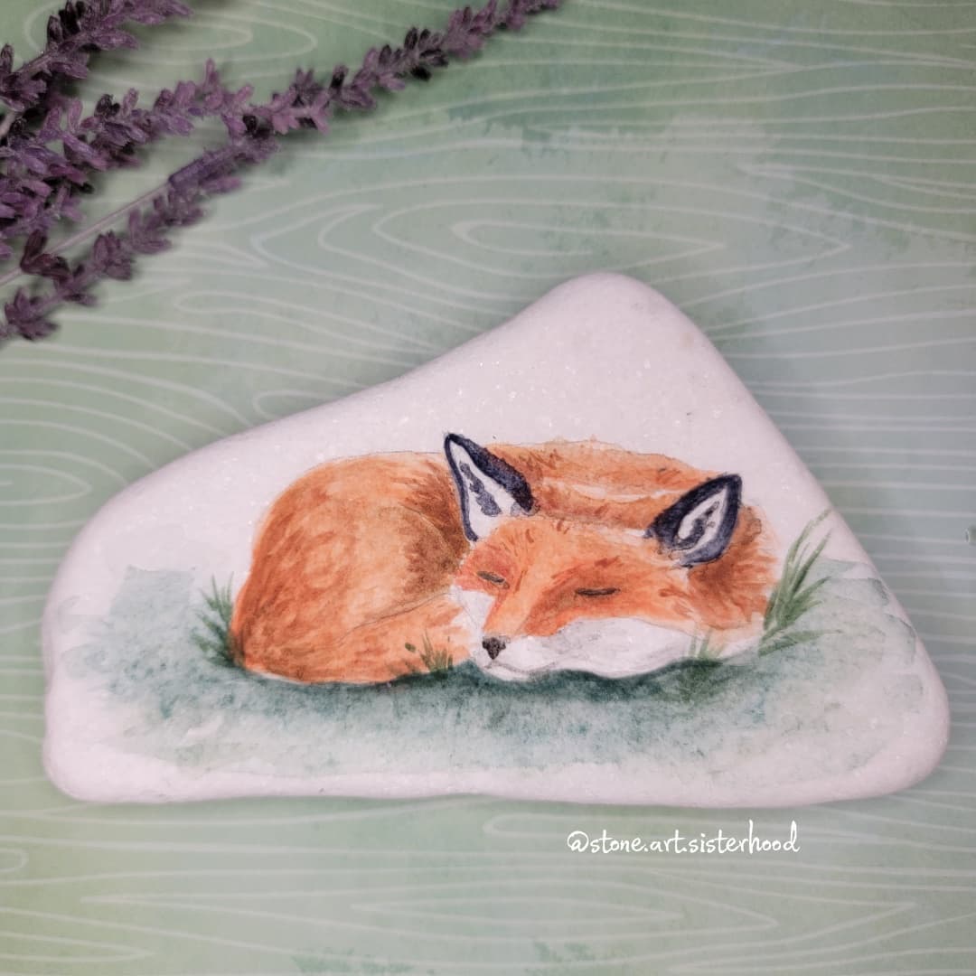 cute rocks - Painting with a touch of watercolor style