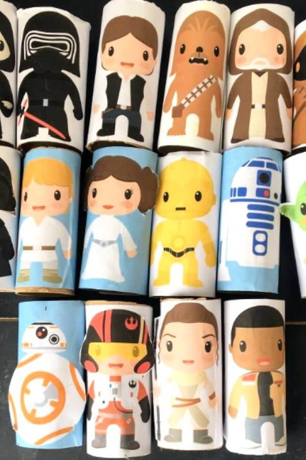 Popular Movie Figures Toilet Paper Roll Craft