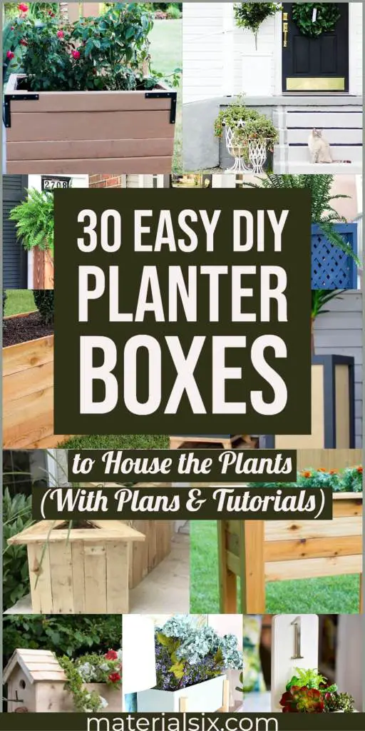 30 Easy DIY Planter Boxes (with Plans & Tutorials)