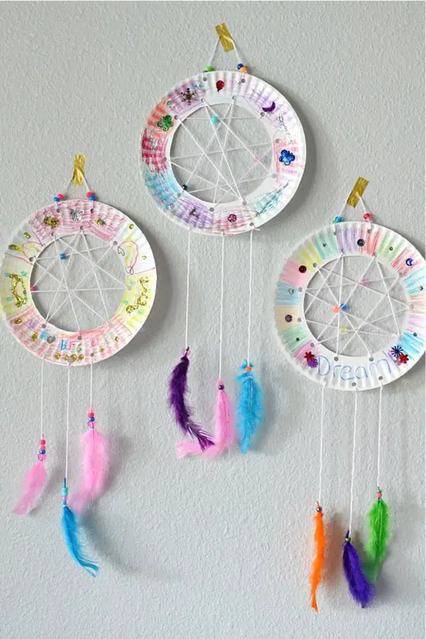 paper dream catcher craft