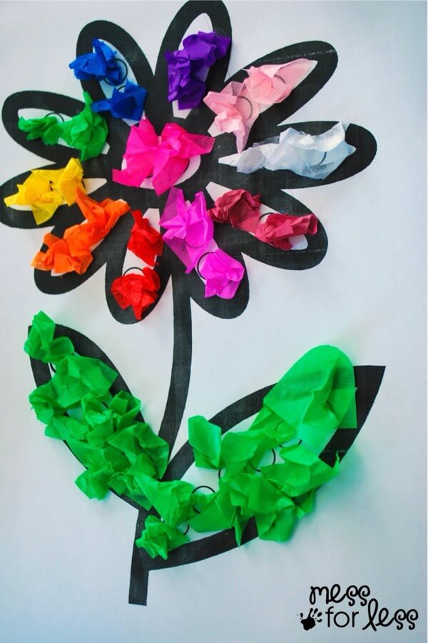 kids flower art project