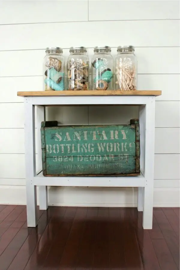 chalk paint diy accent table