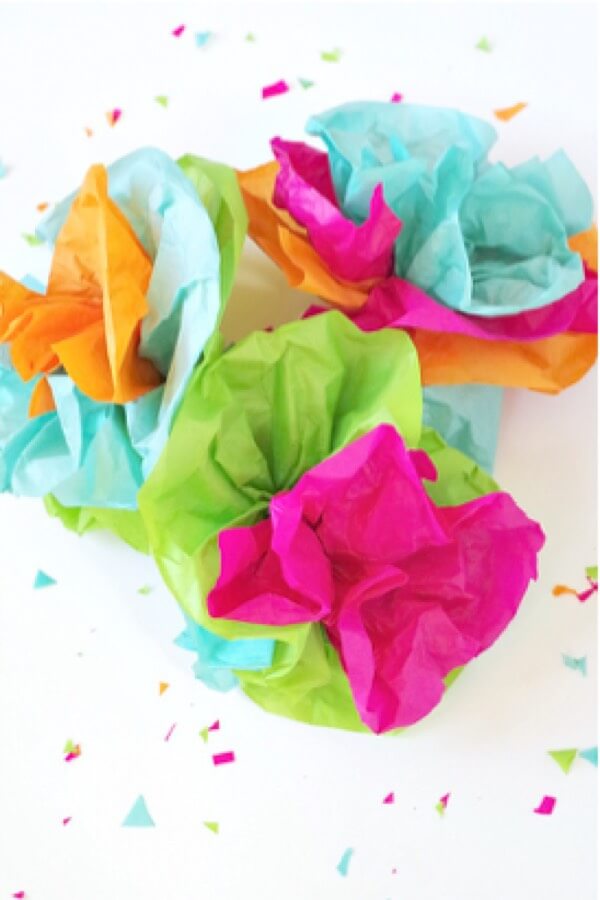 tissue paper summer flowers