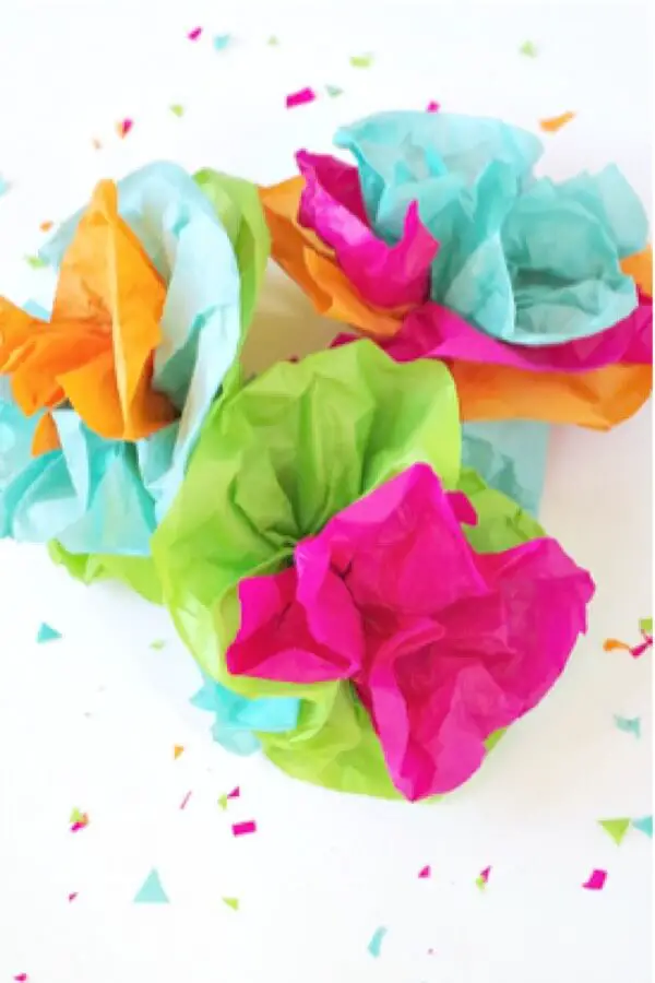 tissue paper summer flowers