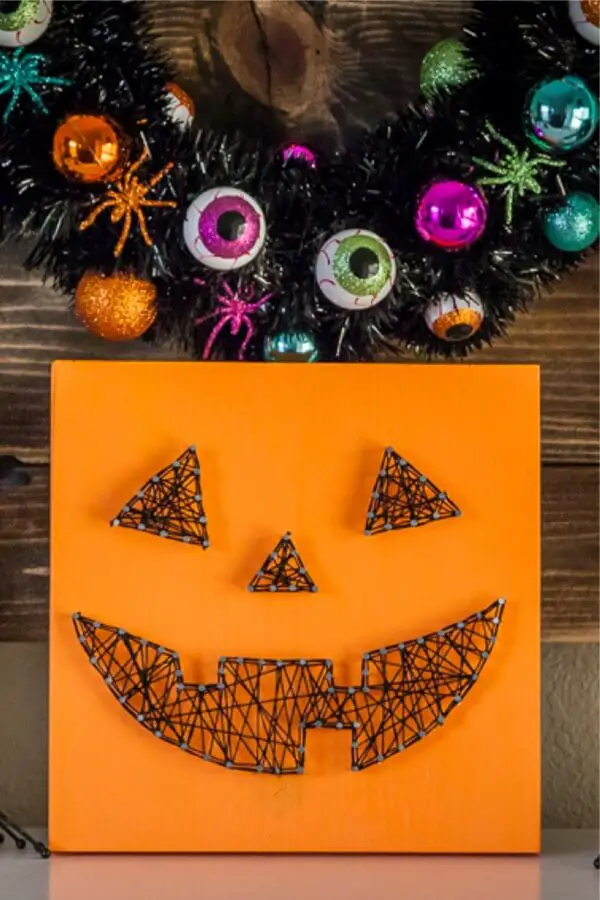 diy halloween string craft