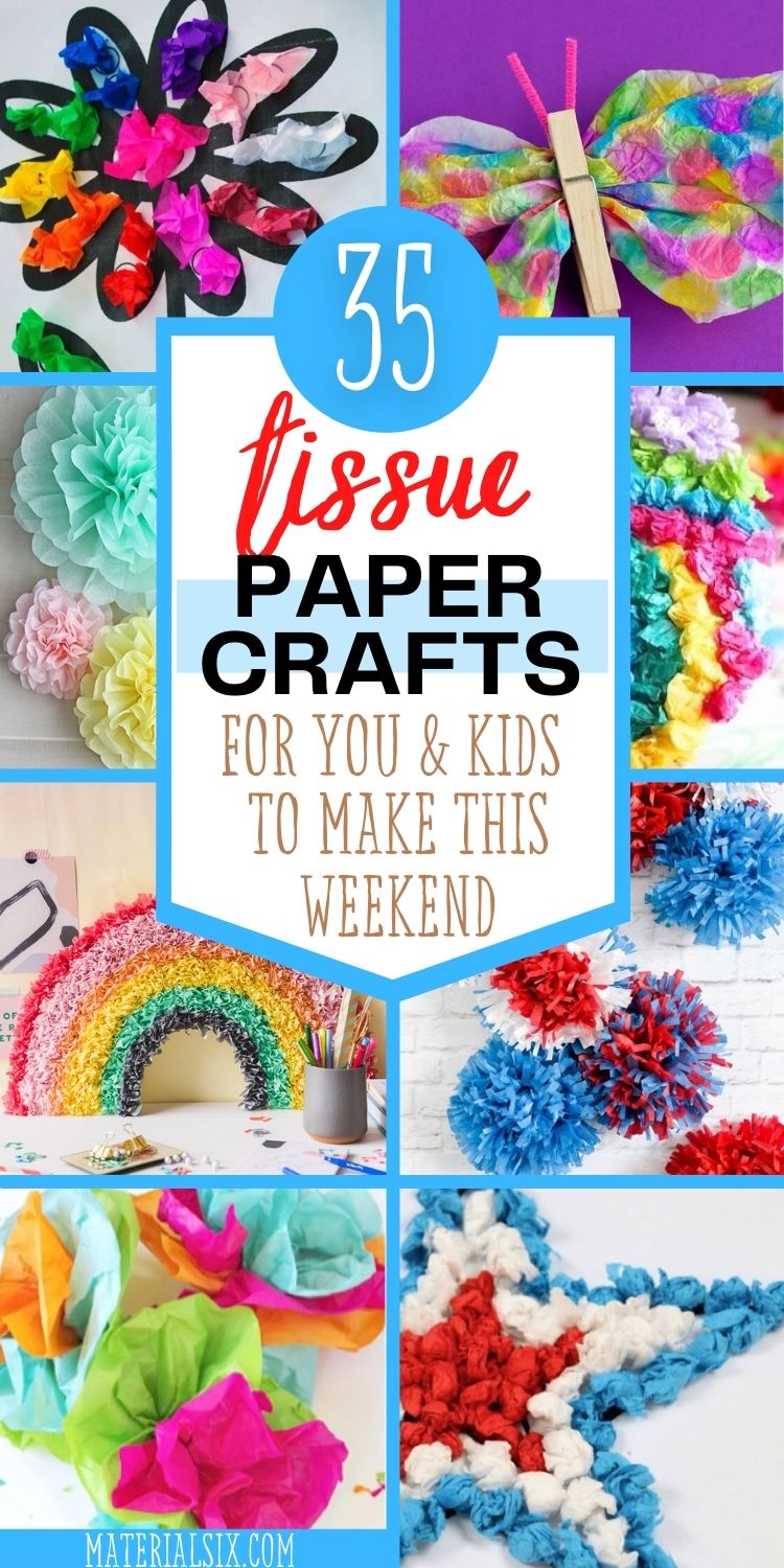 35 Tissue Paper Crafts for You and Your Kids to Make This Weekend