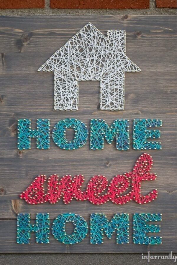 Classic Home, Sweet Home String Art