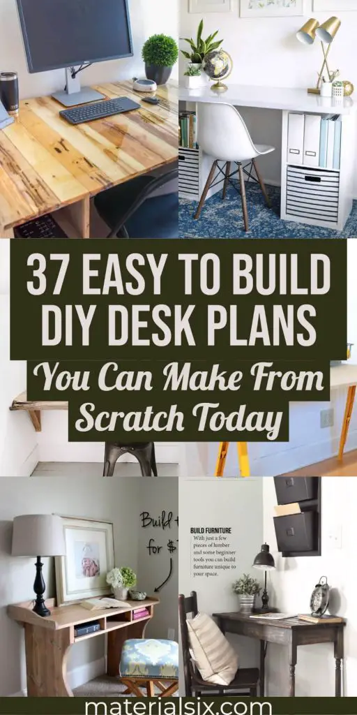 37 DIY Desk Plans to Help You Create an Awesome Work Space