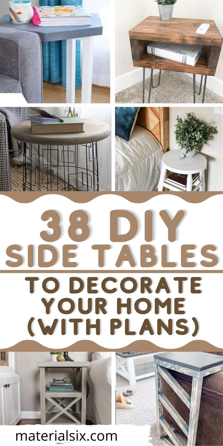 38 Amazing DIY Side Tables To Decorate Your Home (With Plans)