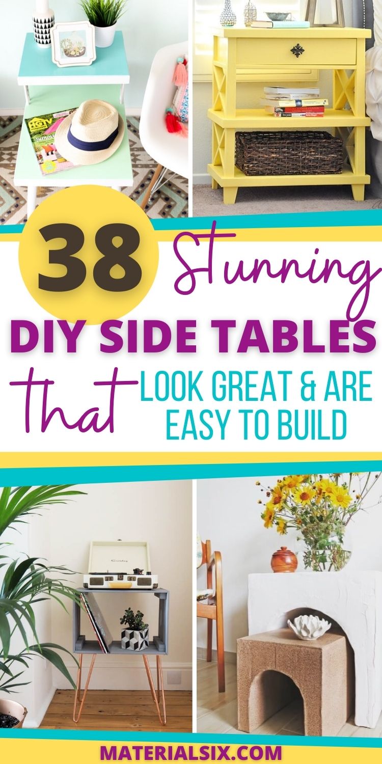 38 Diy Side Table Ideas That Look Great & Are Easy To Build
