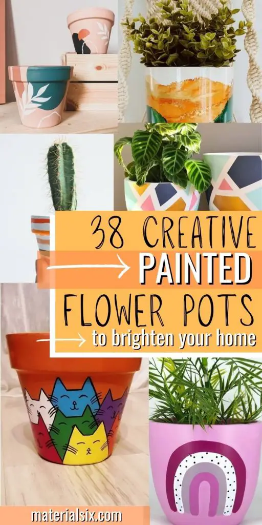 38 Painted Flower Pots That Are Sure to Brighten Your Home - MaterialSix