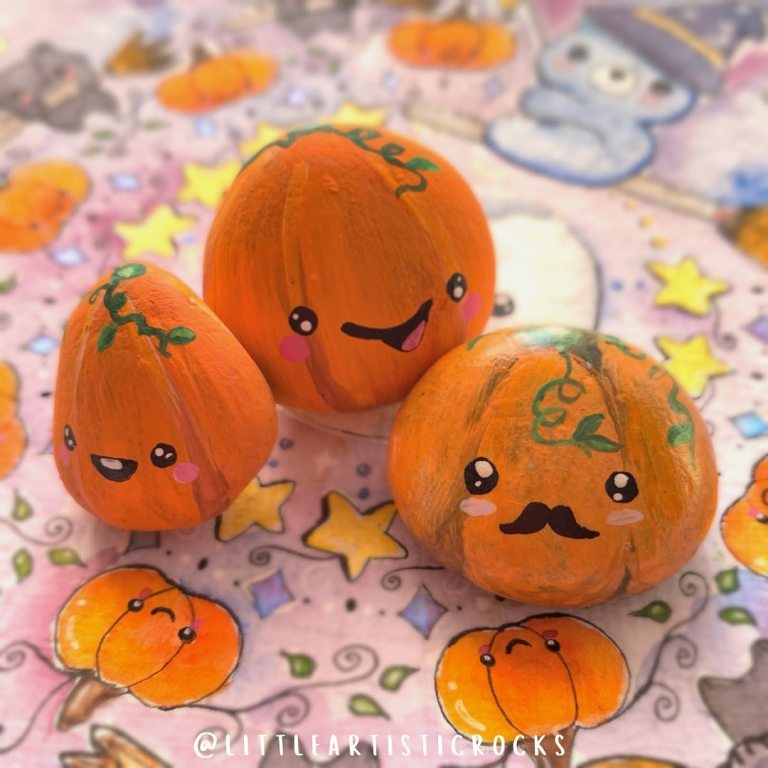 Pumpkin Pebble art