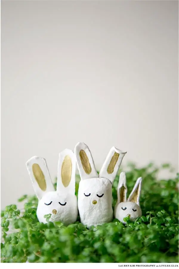 easter bunny clay craft