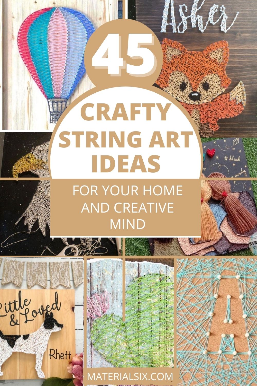 45 Crafty String Art Ideas for Your Home and Creative Mind