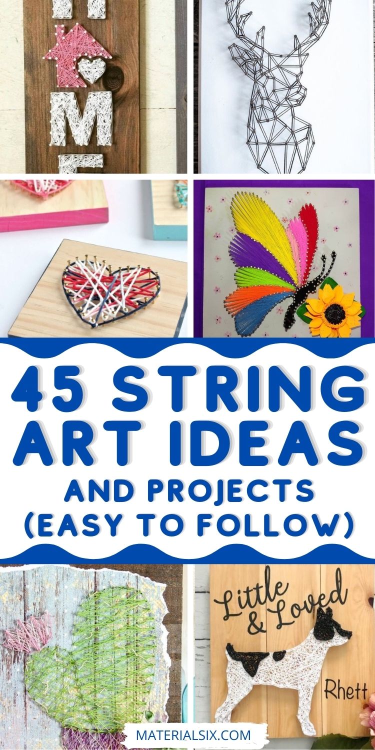 45 Fun String Art Ideas and Projects (Easy to Follow)