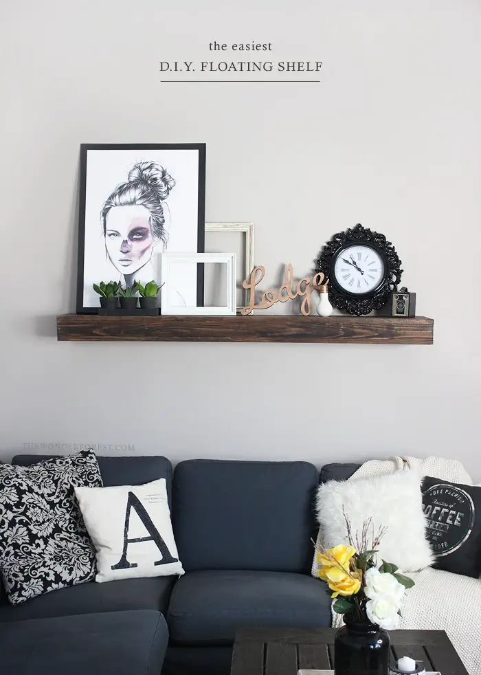 Cheap DIY Floating Shelf