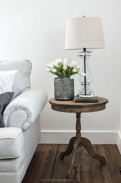 DIY accent table makeover