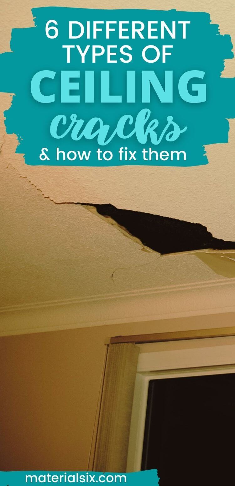 6 Different Types Of Ceiling Cracks & How to Fix Them