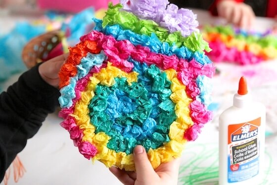 Crumpled Paper Easter Egg Craft