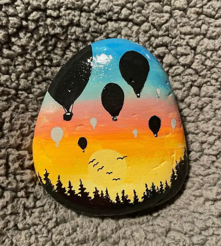 Beautiful Scenery - painted rocks